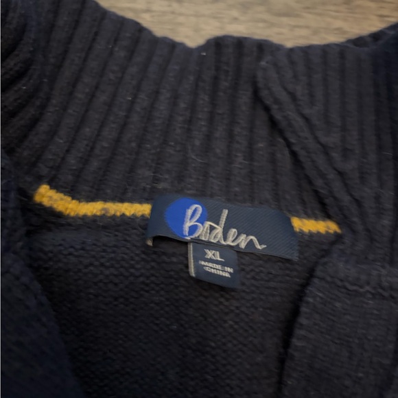 Boden Navy V-Neck Women's Sweater - Picture 3 of 5